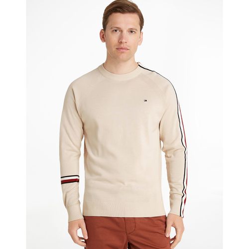 Pull girocollo fasce a contrasto - TOMMY HILFIGER - Modalova