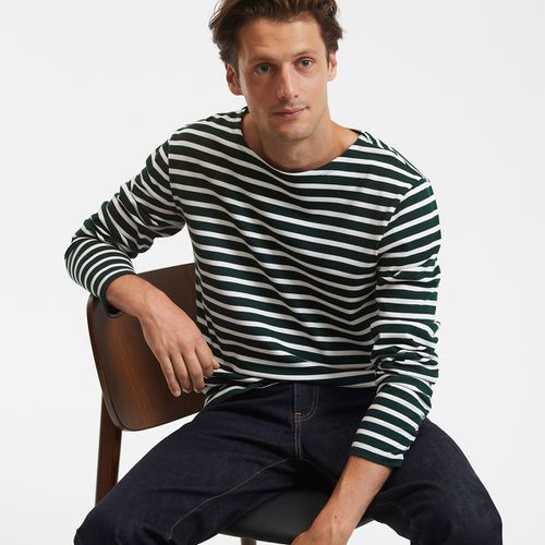 T-shirt Alla Marinara Maniche Lunghe Cotone Bio Uomo Taglie S - la redoute collections - Modalova