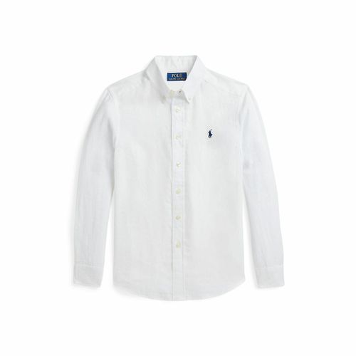 Camicia a maniche lunghe in lino - POLO RALPH LAUREN - Modalova