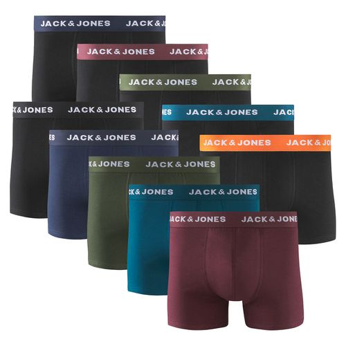 Confezione da 10 boxer colore nero tinta unita - JACK & JONES - Modalova