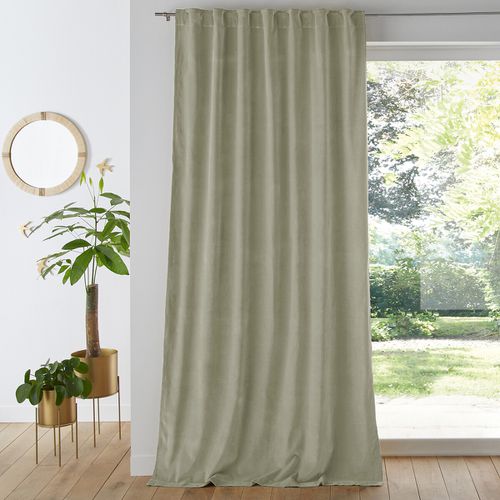 Tenda In Velluto Finitura Con Patte Nascoste, Velvet Taglie 180 x 135 cm - la redoute interieurs - Modalova