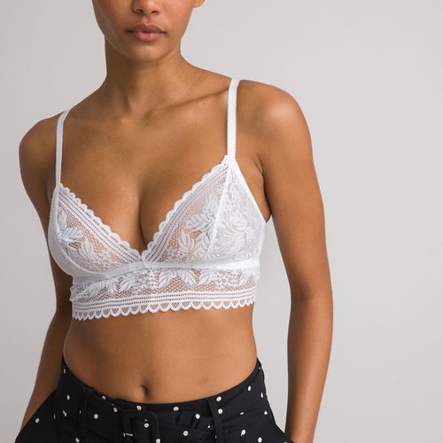 Reggiseno bustier in pizzo riciclato - LA REDOUTE COLLECTIONS - Modalova