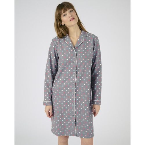 Camicia Da Notte Flanella Di Cotone A Maniche Lunghe Donna Taglie XS - damart - Modalova