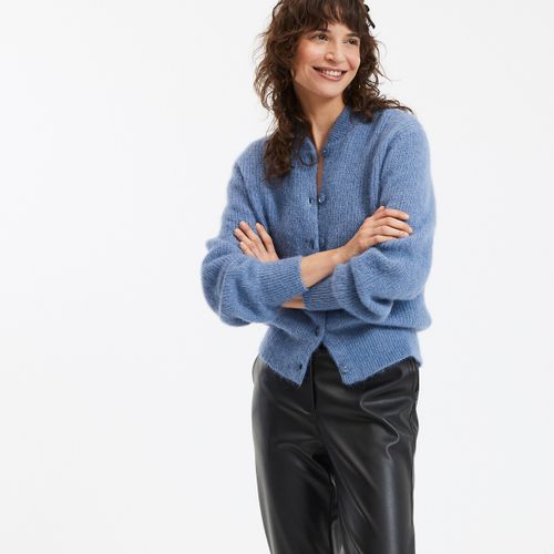 Cardigan Stile Bomber, In Misto Alpaca Donna Taglie S - la redoute collections - Modalova