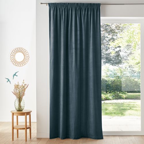 Tenda Velluto Bordo Arricciato, Velvet Taglie 180 x 135 cm - la redoute interieurs - Modalova