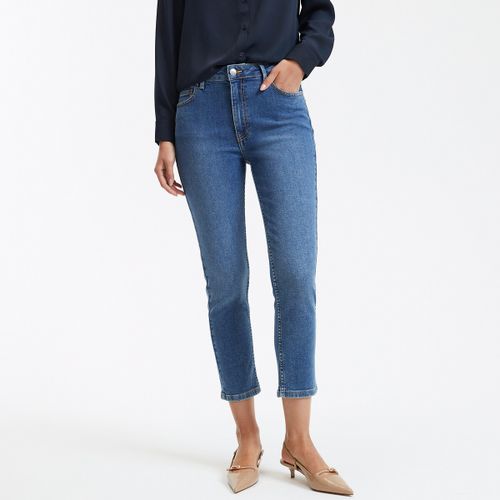 Jeans slim cropped, vita alta - LA REDOUTE COLLECTIONS - Modalova