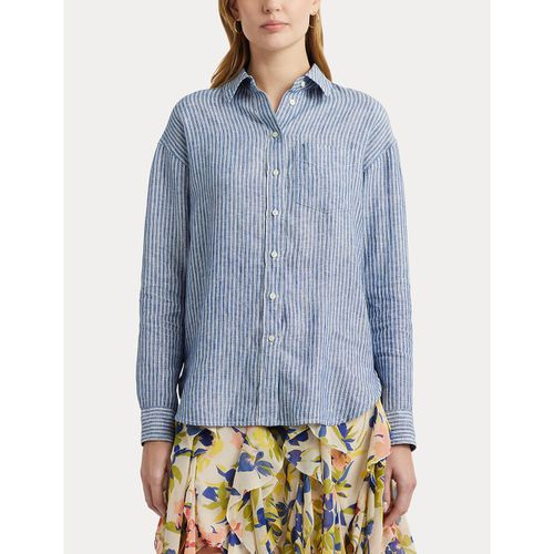 Camicia Rigata A Maniche Lunghe Brawley Donna Taglie M - lauren ralph lauren - Modalova