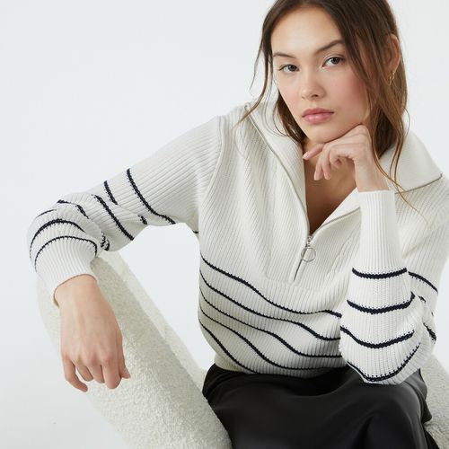 Maglione Collo Alto, A Righe - la redoute collections - Modalova