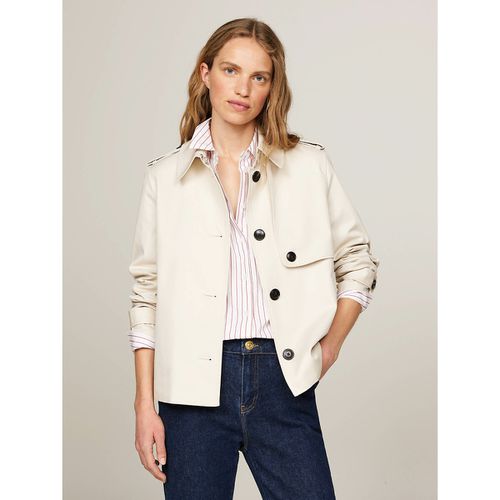 Trench Corto Con Bottoni Donna Taglie 40 (FR) - 44 (IT) - tommy hilfiger - Modalova