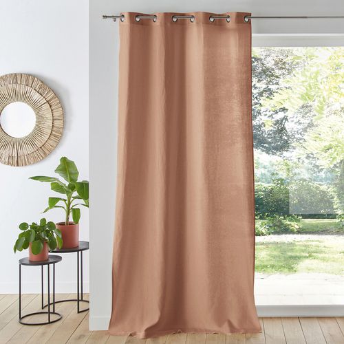 Tenda In Lino Lavato Con Occhielli Onega Taglie 180 x 135 cm - la redoute interieurs - Modalova