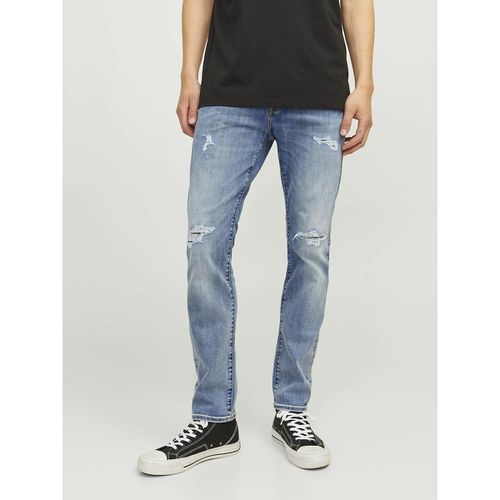 Jeans Slim Glenn Strappati Uomo Taglie W29 L30 (US) - 42 (IT) - jack & jones - Modalova