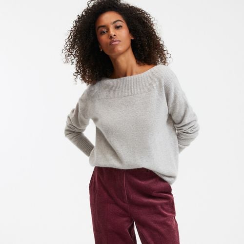 Maglione Con Scollo A Barchetta In Fine Maglia Cachemire Donna Taglie S - la redoute collections - Modalova