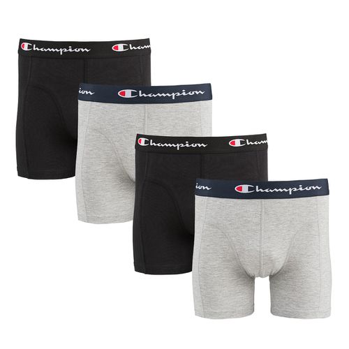 Confezione Da 4 Boxer Tinta Unita Basic Uomo Taglie L - champion - Modalova