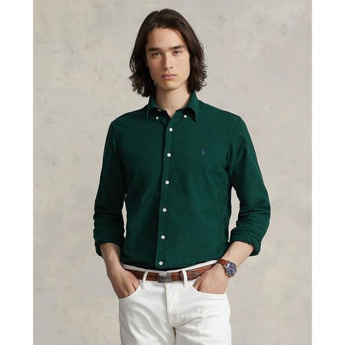 Camicia dritta in oxford garment dyed - POLO RALPH LAUREN - Modalova