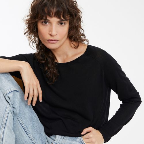 Pull girocollo in maglia fine, maniche lunghe - LA REDOUTE COLLECTIONS - Modalova