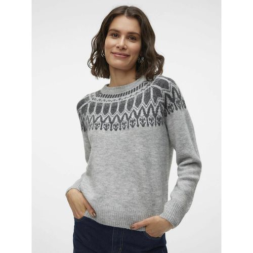 Maglione Con Motivo Jacquard Norvegese Donna Taglie XS - vero moda - Modalova