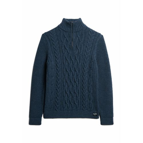 Maglione A Trecce Collo Con Cerniera Jacob Uomo Taglie XXL - superdry - Modalova