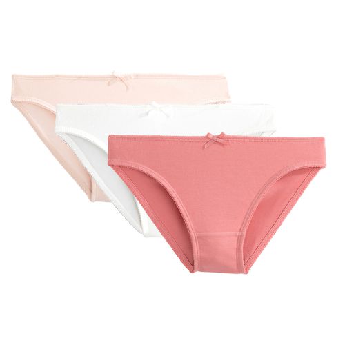 Confezione da 3 slip in cotone elasticizzato - LA REDOUTE COLLECTIONS - Modalova