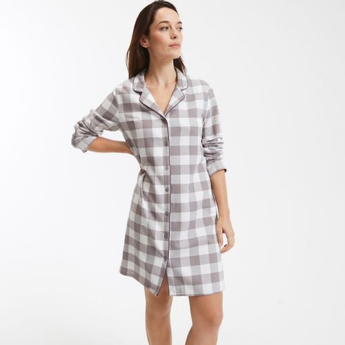 Camicia da notte forma liquette, a quadri - LA REDOUTE COLLECTIONS - Modalova