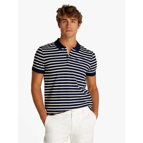 Tommy Jeans Polo Slim Blu Taglie S - tommy jeans - Modalova