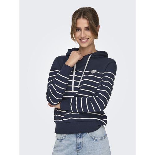 Felpa A Righe Con Cappuccio Donna Taglie XS - only - Modalova