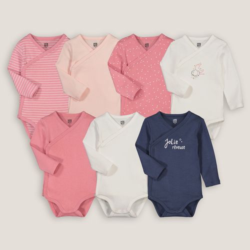 Confezione da 7 body neonato a maniche lunghe - LA REDOUTE COLLECTIONS - Modalova