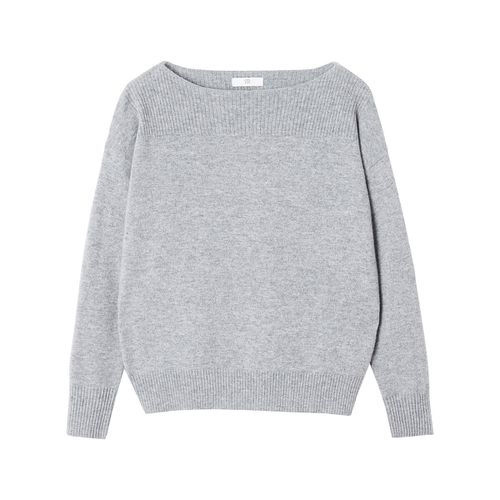 Pull in cachemire scollo a barchetta in maglia fine - LA REDOUTE COLLECTIONS - Modalova