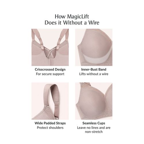 Reggiseno Senza Ferretti Avvolgente Magiclift Donna Taglie 6 F - glamorise - Modalova