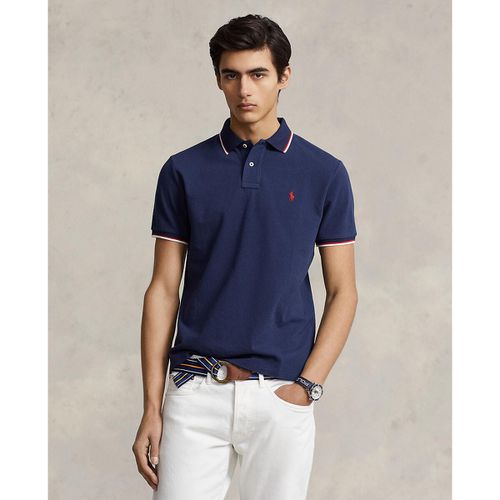 Polo dritta custom fit in maglia piqué - POLO RALPH LAUREN - Modalova