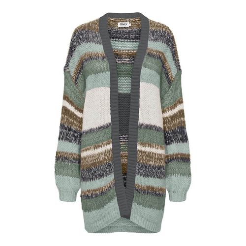 Cardigan lungo a righe colorate - ONLY - Modalova