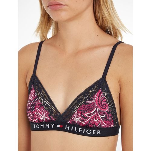 Triangolo In Pizzo E Microfibra Donna Taglie XS - tommy hilfiger - Modalova