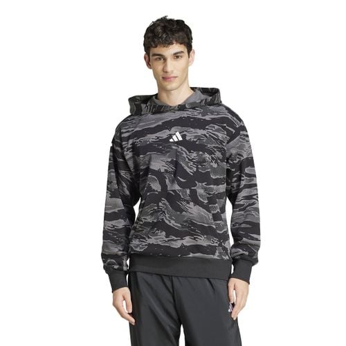 Felpa Con Cappuccio Essential Camo Uomo Taglie S - adidas sportswear - Modalova