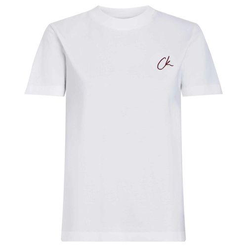 T-shirt girocollo maniche corte, logo CK - CALVIN KLEIN JEANS - Modalova