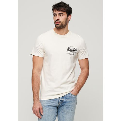 T-shirt Girocollo Logo Davanti E Dietro Uomo Taglie M - superdry - Modalova