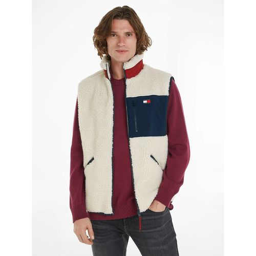 Giubbotto Senza Maniche In Sherpa Uomo Taglie S - tommy jeans - Modalova