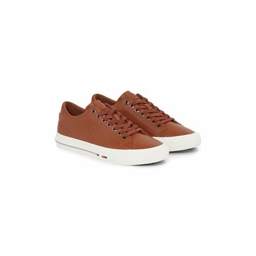 Sneakers Vulcanizzate Street Patch In Pelle Uomo Taglie 41 - tommy hilfiger - Modalova