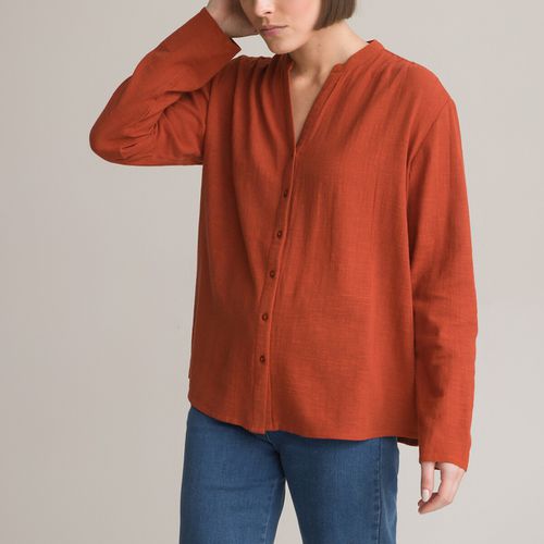 Blusa Scollo Rotondo, Maniche Lunghe Donna Taglie 36 (FR) - 40 (IT) - anne weyburn - Modalova