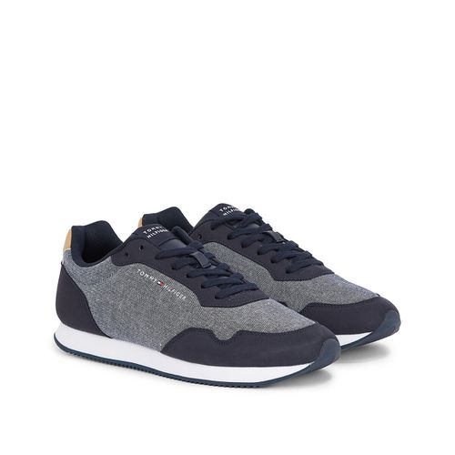 Sneakers runner mix chambray - TOMMY HILFIGER - Modalova