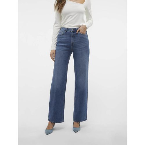 Jeans Larghi, Vita Alta Donna Taglie W30 L32 (US) - 44 (IT) - vero moda - Modalova