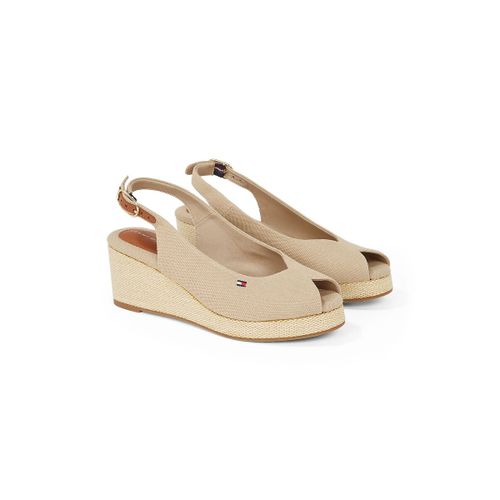 Sandali Con Zeppa Slingback Flag Donna Taglie 36 - tommy hilfiger - Modalova