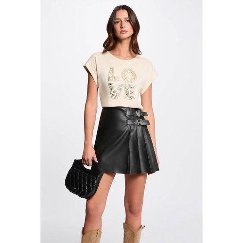 T-shirt Con Scritta Love Donna Taglie XS - morgan - Modalova