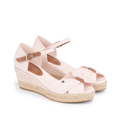 Sandali Open Toe Con Tacco A Zeppa Donna Taglie 37 - tommy hilfiger - Modalova