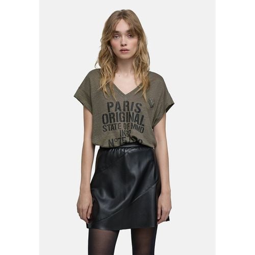 T-shirt Maniche Corte Scollo A V Donna Taglie XS - ikks - Modalova