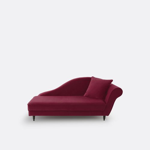 Chaise longue sinistra in velluto Lipstick - LA REDOUTE INTERIEURS - Modalova