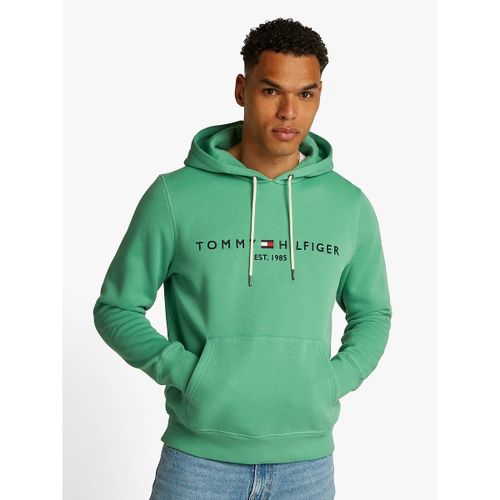 Felpa Con Cappuccio Tommy Logo Uomo Taglie S - tommy hilfiger - Modalova