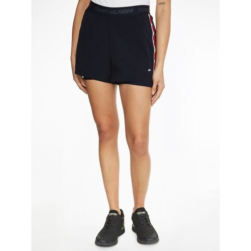 Pantaloncini Sportivi 2 In 1 Con Logo Donna Taglie XS - tommy hilfiger - Modalova