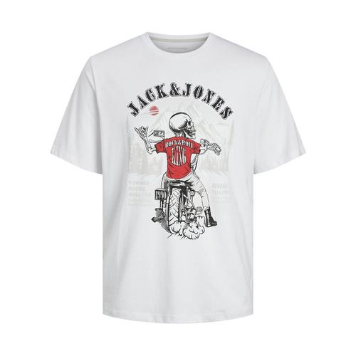 T-shirt girocollo skull - JACK & JONES - Modalova