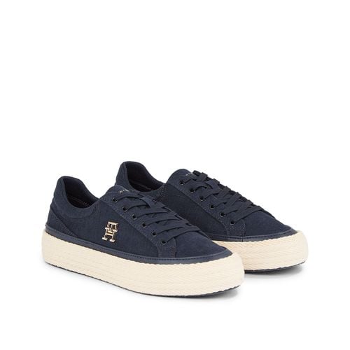 Sneakers vulcanizzate in lino - TOMMY HILFIGER - Modalova