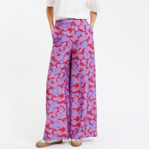 Pantaloni larghi vita alta fantasia floreale - LA REDOUTE COLLECTIONS - Modalova