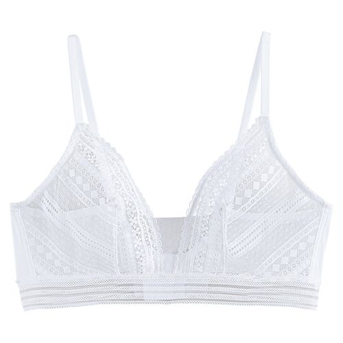 Reggiseno Senza Ferretti In Pizzo Nayea Donna Taglie 8 F - la redoute collections plus - Modalova